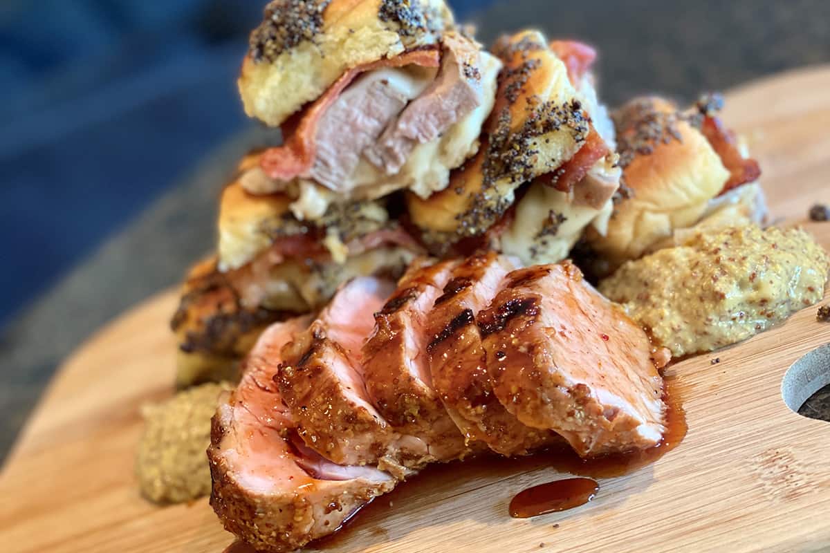 Sweet Mustard Glazed Pork Tenderloin Sliders Prairie Fresh