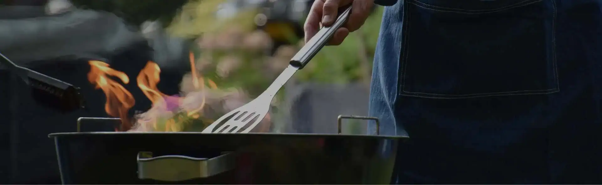 Grill pork in a pan