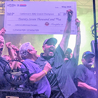 Heath Riles wins the 2025 Memphis in May World Championship Barbecue Cooking Contest.