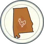 Alabama map illustration