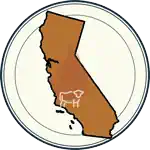 California map illustration